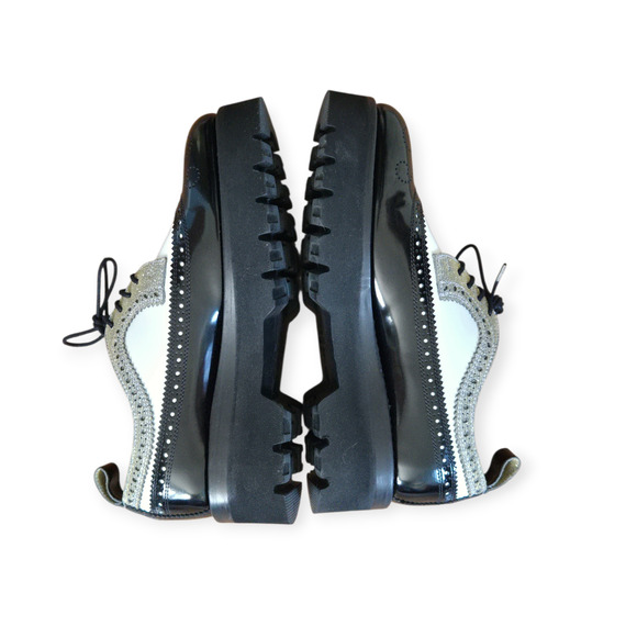 The Office of Angela Scott Miss Lucy Wingtip Derby Oxford Loafers EU 38 US 8 - Picture 3 of 8